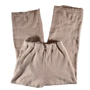 Sincerely Jules Fuzzy Lounge Pants Size Large Pink Cozy Wide Leg Pajama Bottoms‎